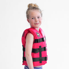 Jobe Nylon Kids Life Vest Buoyancy Aid - Hot Pink