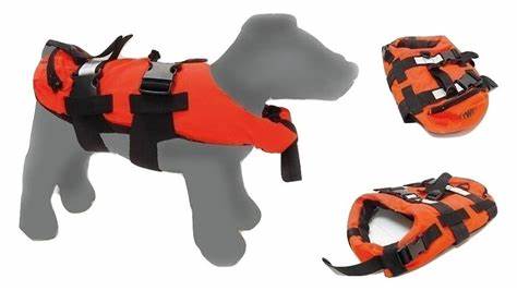 TWF Pet Life Jacket - Orange/Black